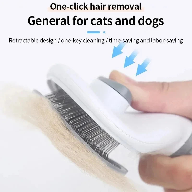 Brosse autonettoyante pour chien et chat – Anti-poils