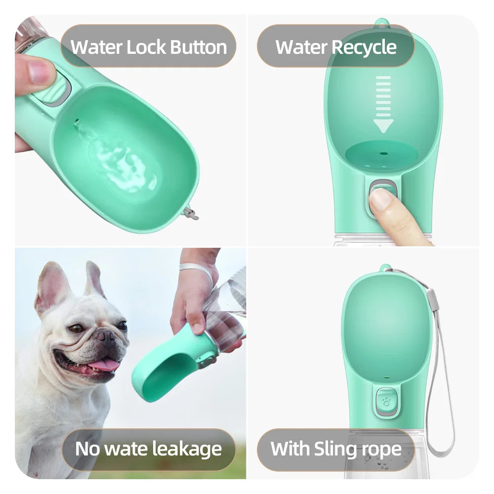 Gourde portable pour chien et chat – Bouteille d’eau de voyage