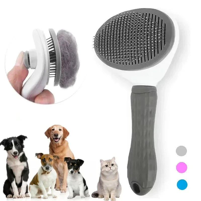 Brosse autonettoyante pour chien et chat – Anti-poils